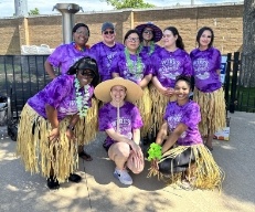 Doctor Jones and Willow Bend Orthodontics team members at community event