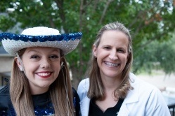 Two smiling women